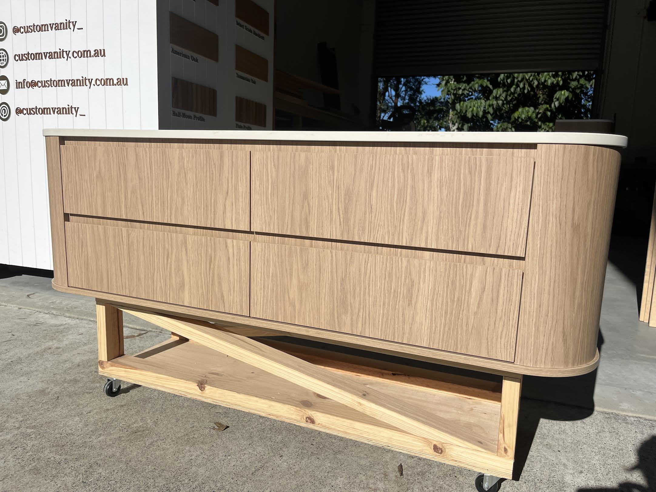 Kirra Vanity (1500mm) · 4 Drawer