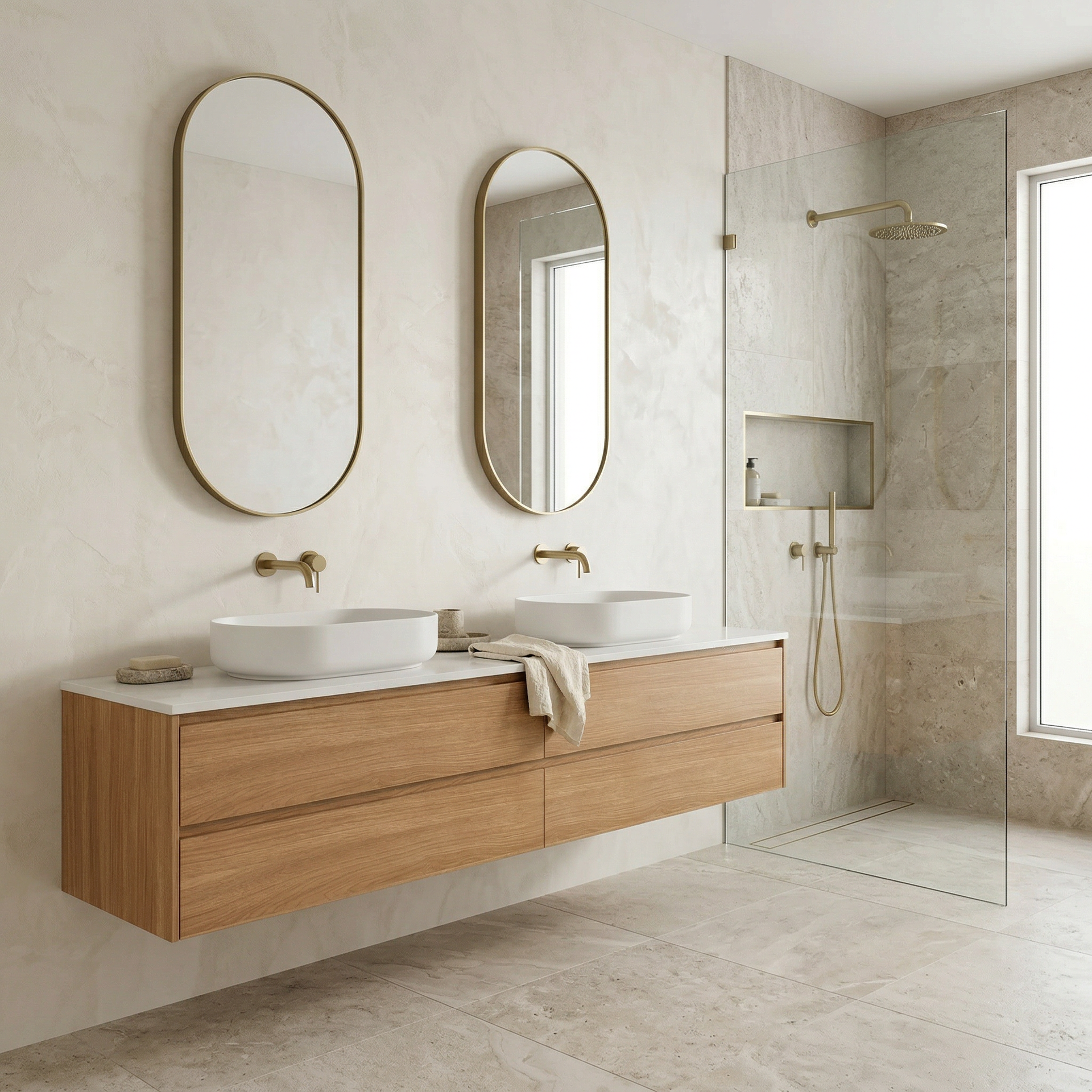 Valley Vanity (1800mm) · 4 Drawer – custom vanity.