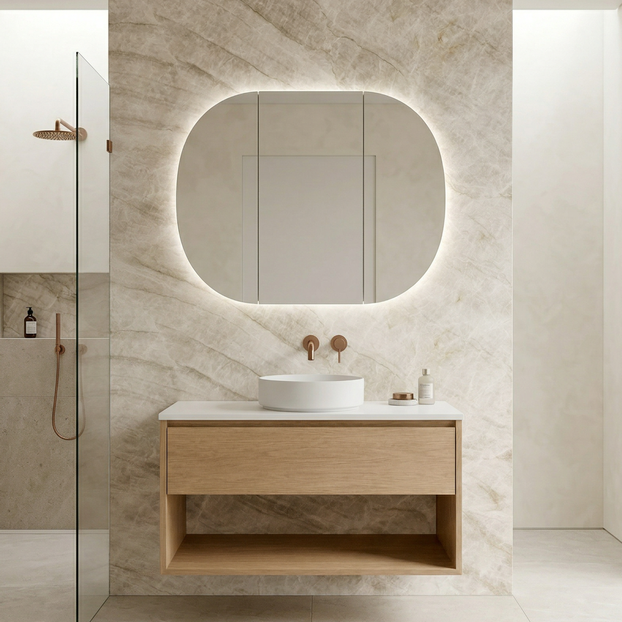 Bilinga Vanity (900mm) · 1 Drawer