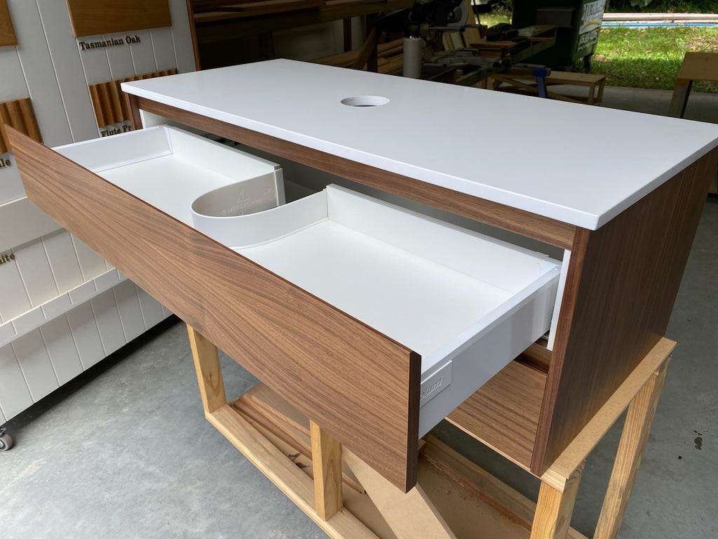 American Walnut · Valley Vanity (1200mm) · 2 Drawer