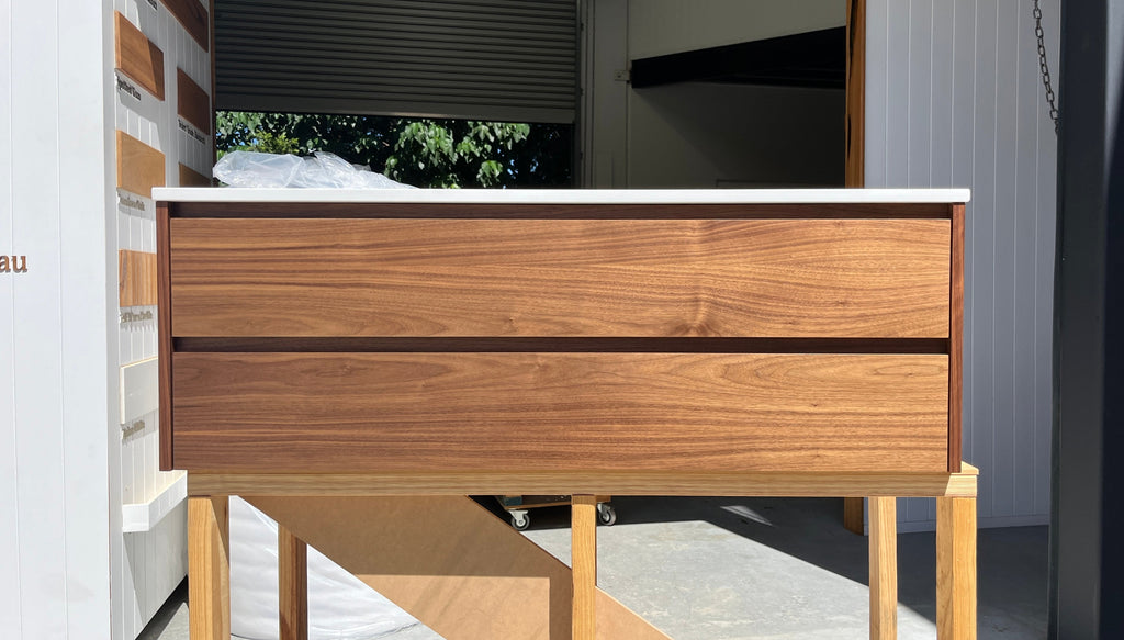 American Walnut · Valley Vanity (1200mm) · 2 Drawer