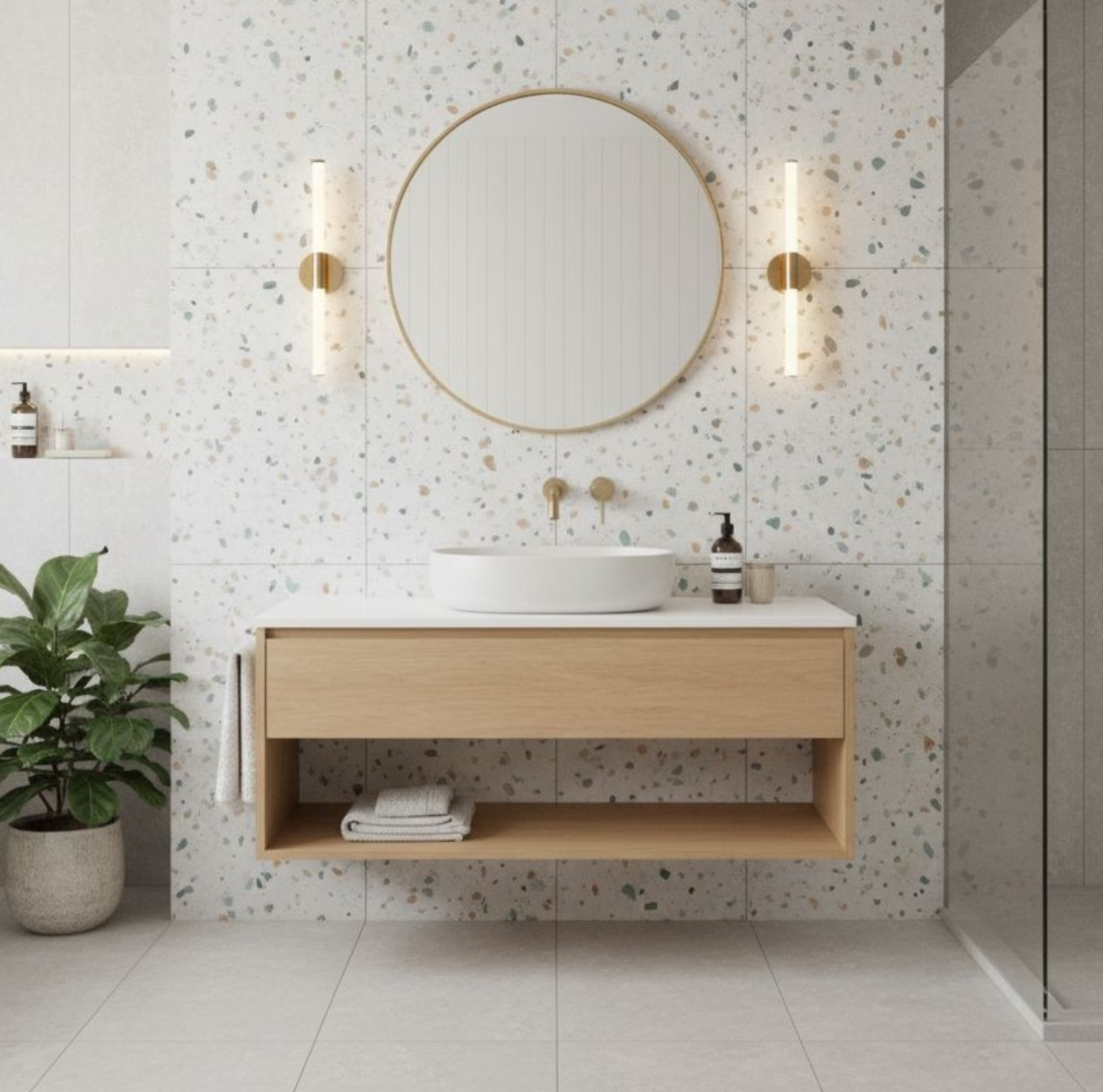 Bilinga Vanity (1200mm) · 1 Drawer