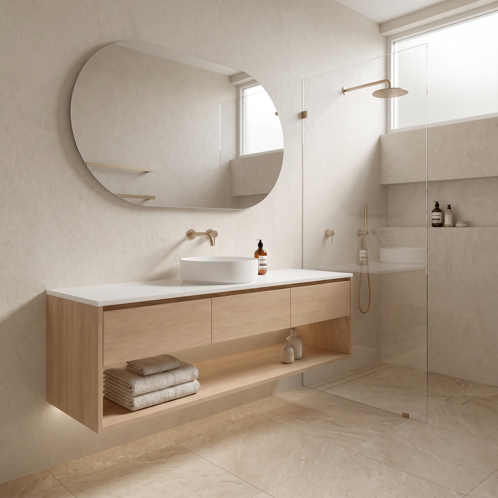 Bilinga Vanity (1800mm) · 3 Drawer