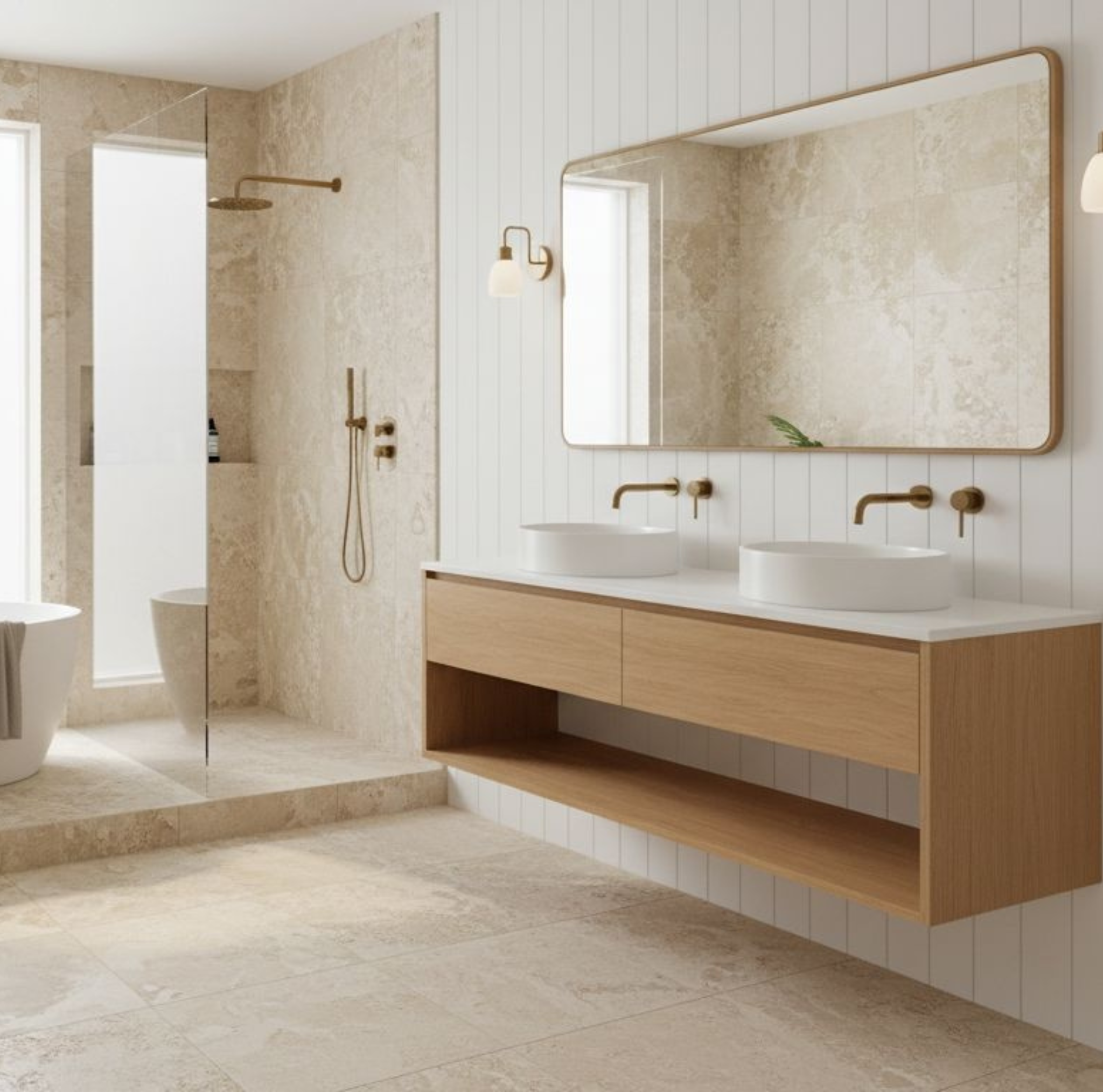 Bilinga Vanity (1800mm) · 2 Drawer