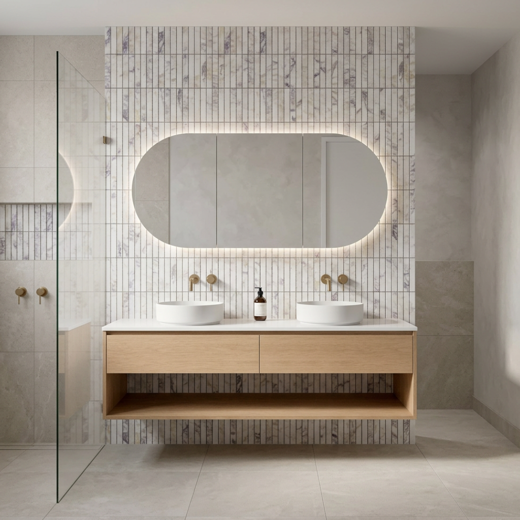 Bilinga Vanity (1800mm) · 2 Drawer