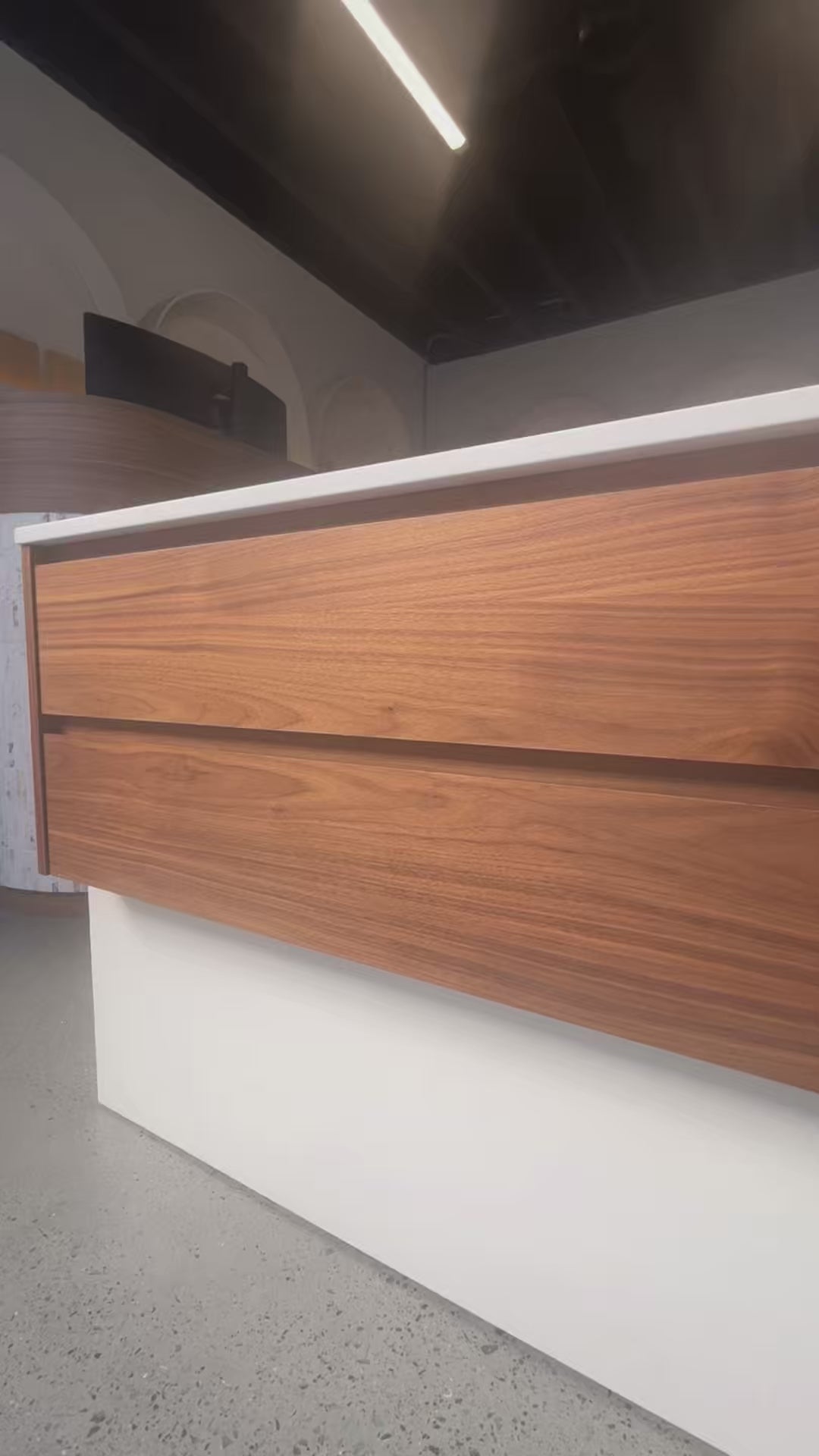 American Walnut · Valley Vanity (1200mm) · 2 Drawer